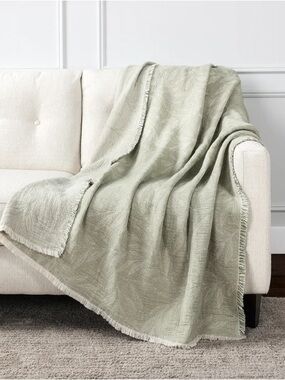 NWT Made in Portugal - Life Comfort Reversible Cotton Oversized Throw